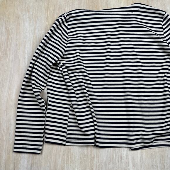 Jane and Delancey Stripe Knit Preppy Nautical Open Front Cardigan Sweater XL - Picture 13 of 14